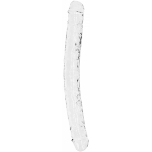 Oboustranné dildo Crystal Clear (34 cm)