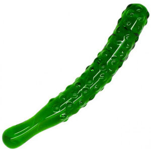 Skleněné dildo Mr. Cucumber (20 cm)