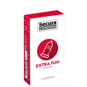 Secura Extra Fun – vroubkované kondomy (12 ks)