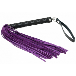 Kožené důtky Purple Swish (35 cm)