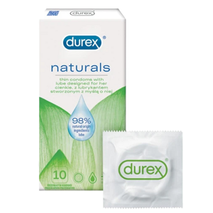 Durex Naturals – tenké kondomy (10 ks)