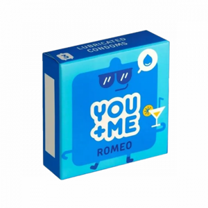 You Me ROMEO - extra lubrikované kondomy (3 ks)