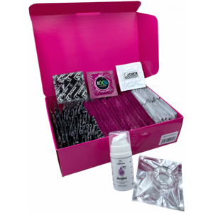 Sada zesílených kondomů – Anal pack (72 ks)+ SE anální lubrikační gel 15ml + erekční kroužek