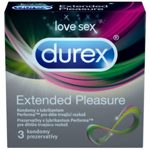 Durex Extended Pleasure – znecitlivující kondomy (3 ks)