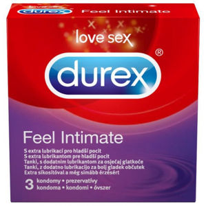 Durex Feel Intimate – tenké kondomy (3 ks)