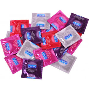 Durex Explosion Set – mix kondomů (40 ks) + dárek kondom LELO HEX