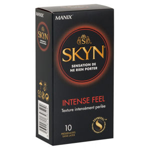 Manix SKYN Intense Feel – bezlatexové kondomy s vroubky (10 ks)