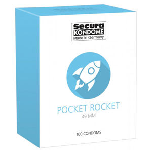 Secura Pocket Rocket 49 mm – malé kondomy (100 ks)