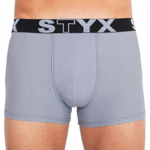 Pánské boxerky Styx, sportovní guma, světle šedé, XL