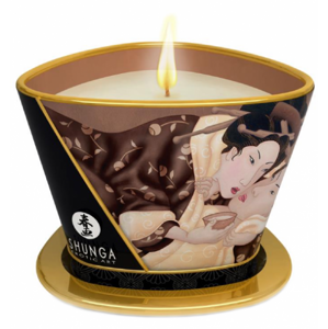Shunga libido stimulující masážní svíčka Warm Chocolate (170 ml)