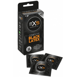 EXS Blatex – černé kondomy (12 ks)