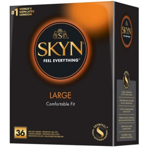 SKYN Large – XL bezlatexové kondomy (36 ks)